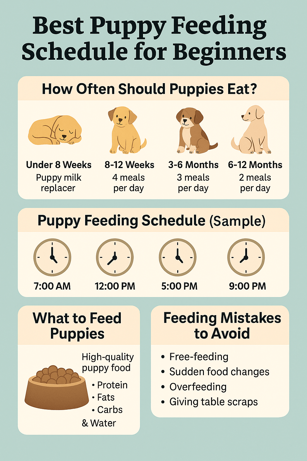 Best Puppy Feeding Schedule for Beginners