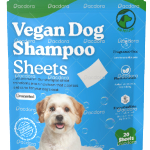 Washatail vegan dog shampoo sheets packaging â eco friendly plant based dog wash with 40 washes